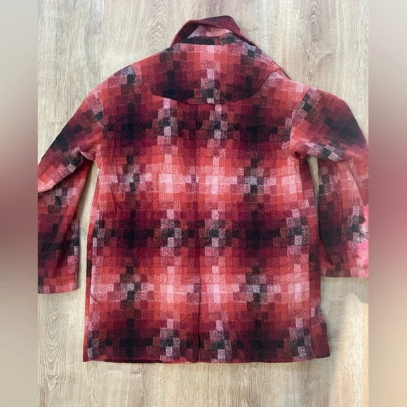 Avec Les Filles Geo Pattern Double Breasted Coat - Picture 8 of 10